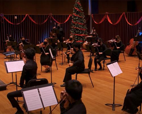 CUI students perform Silent Night